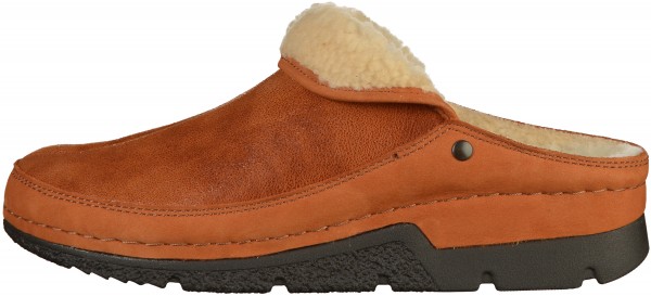 Berkemann Pantoletten Leder Whisky Warmfutter