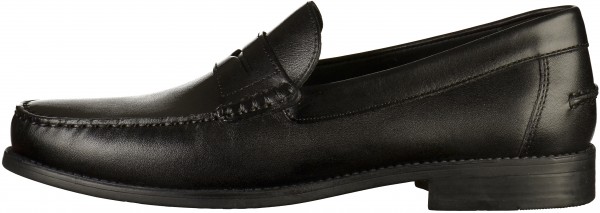 Geox Slipper Leder Schwarz