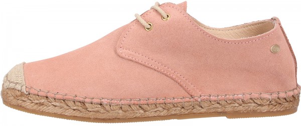 Fred de la Bretoniere Halbschuhe Veloursleder Rose
