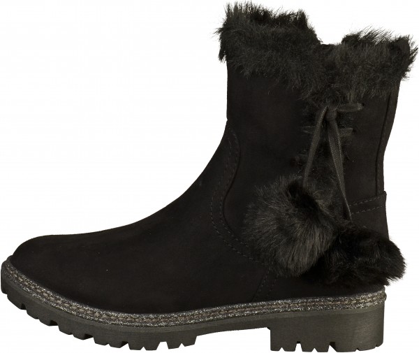 Marco Tozzi Stiefelette Textil Schwarz Warmfutter