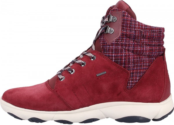 Geox Stiefelette Leder/Textil Bordeaux