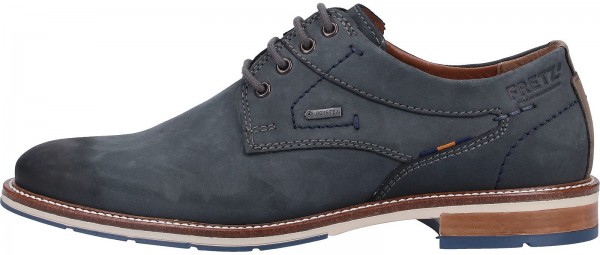 FRETZ men Halbschuhe Nubukleder Blau