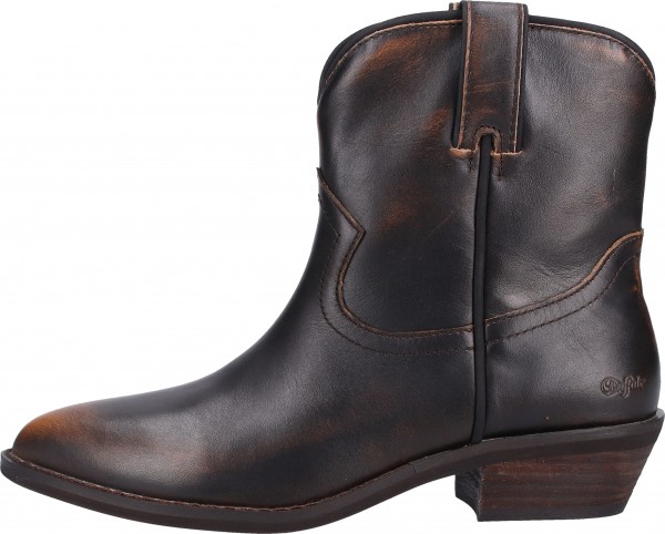 Buffalo Stiefelette Leder Braun