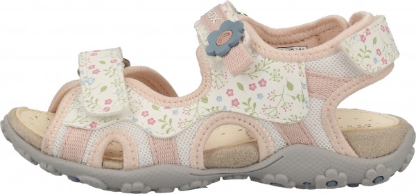 Geox Sandalen Lederimitat/Mesh Weiß/Rosa