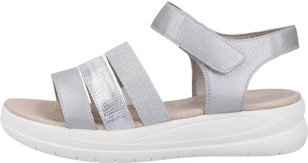 Remonte Sandalen Lederimitat Grau/Silber