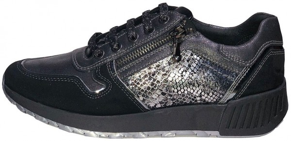 Veganino Sneaker Lederimitat Schwarz