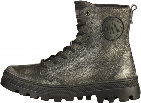 Palladium Stiefelette Leder Schwarz