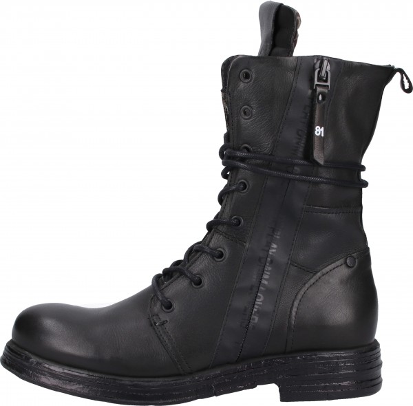 Replay Stiefelette Leder Schwarz