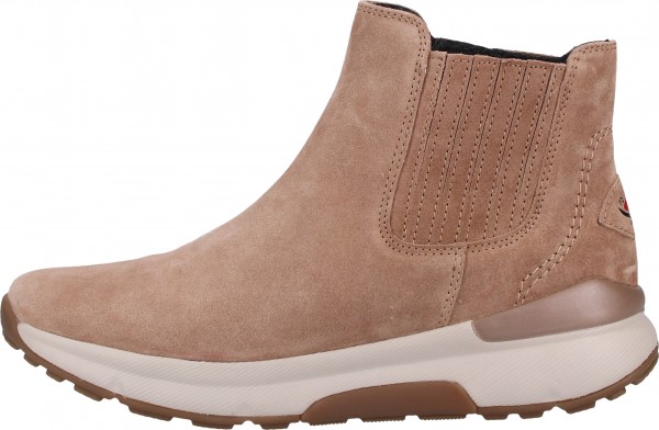 Gabor Stiefelette Veloursleder Beige