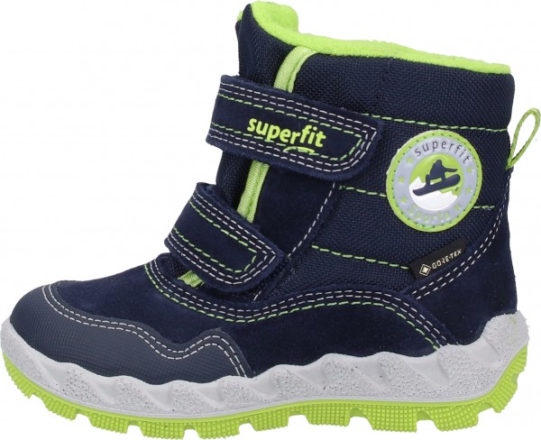 Superfit Stiefel Veloursleder/Textil Blau/Grün