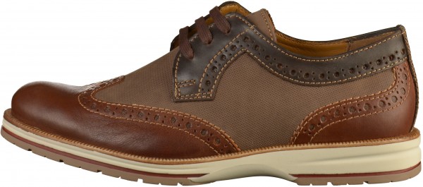 FRETZ men Halbschuhe Leder Cognac