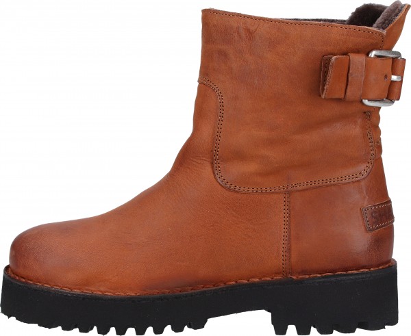 Shabbies Amsterdam Stiefelette Leder Braun