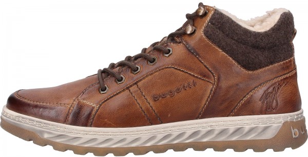 Bugatti Sneaker Glattleder Cognac