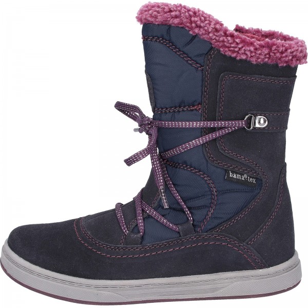 Bama Teens Stiefel Leder/Textil Dunkelblau