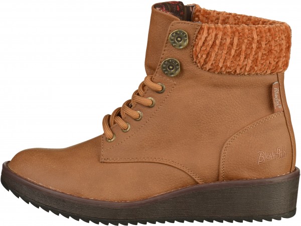 Blowfish Stiefelette Lederimitat/Textil Hellbraun