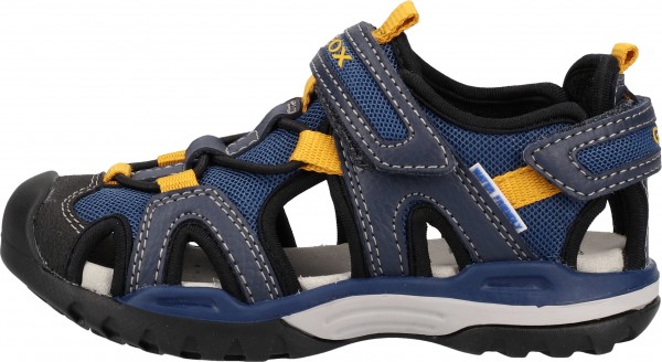 Geox Sandalen Lederimitat/Mesh Navy/Gelb