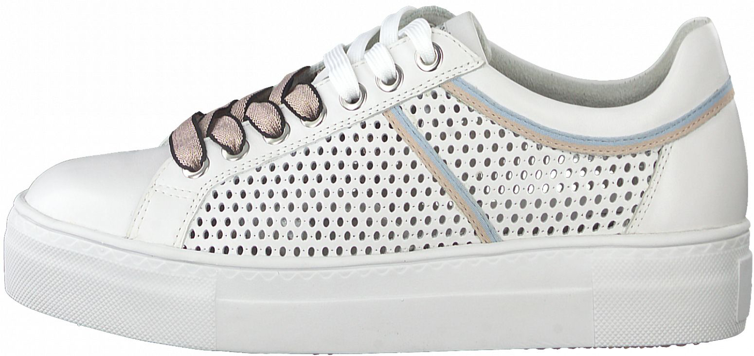 Tamaris Sneaker Leather fabric white/rose | Sneaker | Women's Shoes |  Surf4Shoes