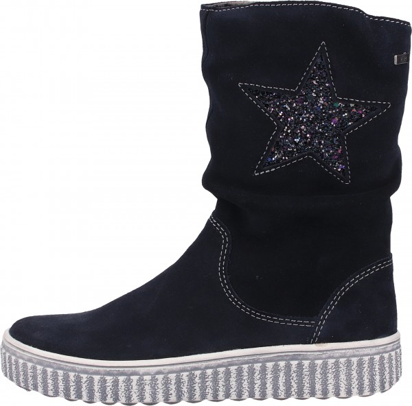 Lurchi Stiefel Veloursleder Blau
