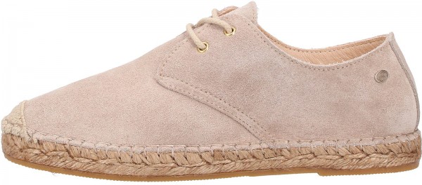 Fred de la Bretoniere Halbschuhe Veloursleder Sand
