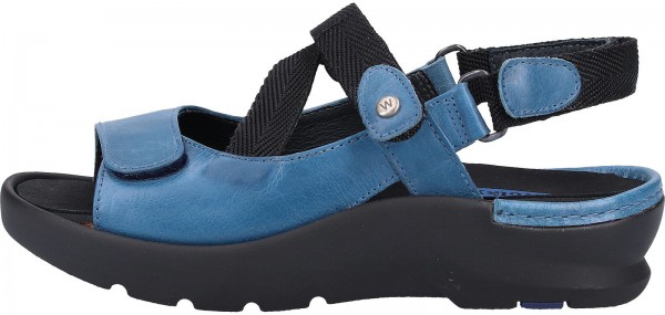 Wolky Sandalen Leder Blau
