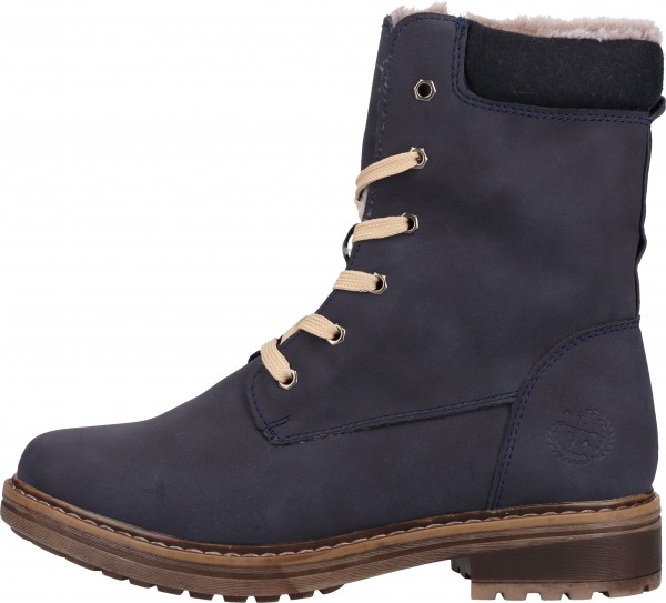Bama Stiefelette Lederimitat Dunkelblau