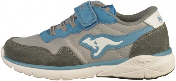 KangaROOS Sneaker Leder/Textil Grau/Blau