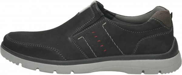Bama Slipper Leder Schwarz