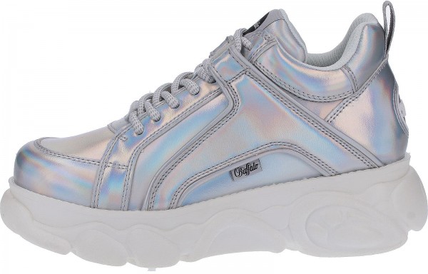 Buffalo Sneaker Lederimitat Silber