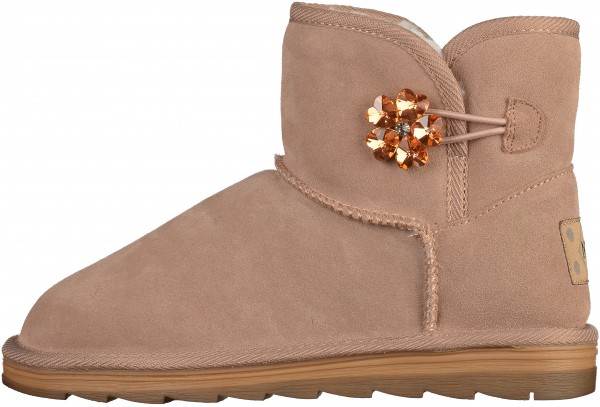 Marco Tozzi Stiefelette Leder Rosa Warmfutter