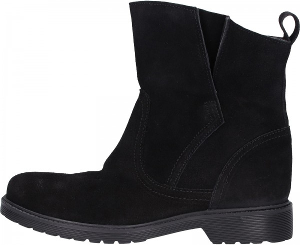 Buffalo Stiefelette Veloursleder Schwarz