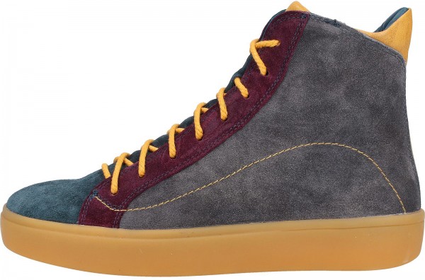 Think! Stiefelette Veloursleder Anthrazit