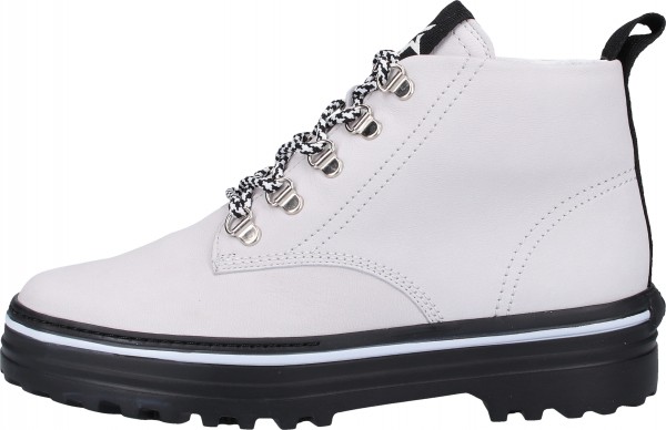 Paul Green Stiefelette Nubukleder Hellgrau