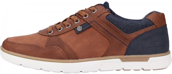 Tom Tailor Sneaker Lederimitat Cognac
