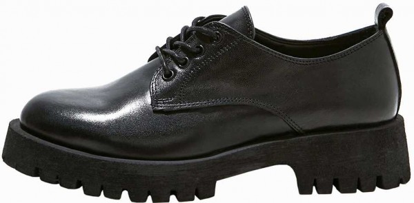 Inuovo Halbschuhe Leder Schwarz