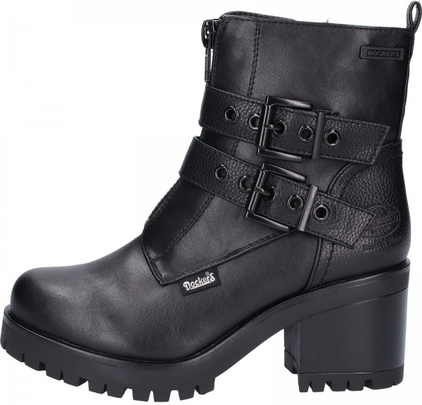 Dockers Stiefelette Lederimitat Schwarz