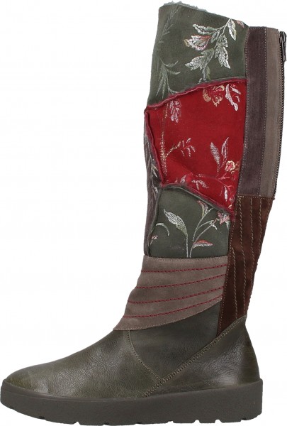 Think! Stiefel Leder Grün