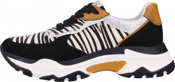 Marco Tozzi Sneaker Lederimitat/Textil Schwarz/Weiß