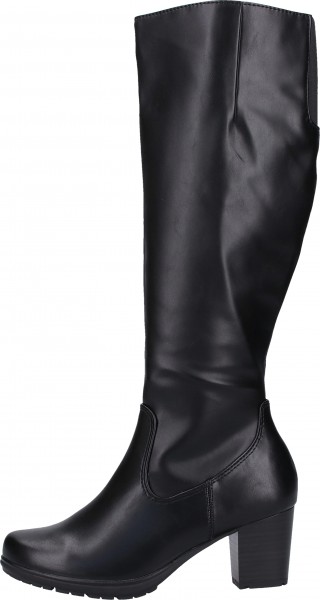 Jana Stiefel Lederimitat/Textil Schwarz