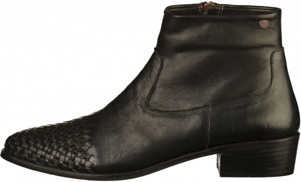 Fred de la Bretoniere Stiefelette Leder Schwarz