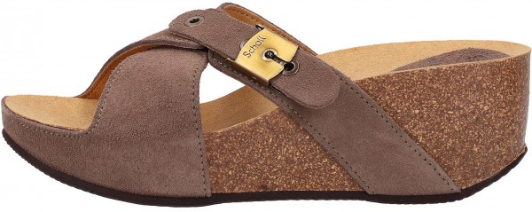 Scholl Pantoletten Leder Braun