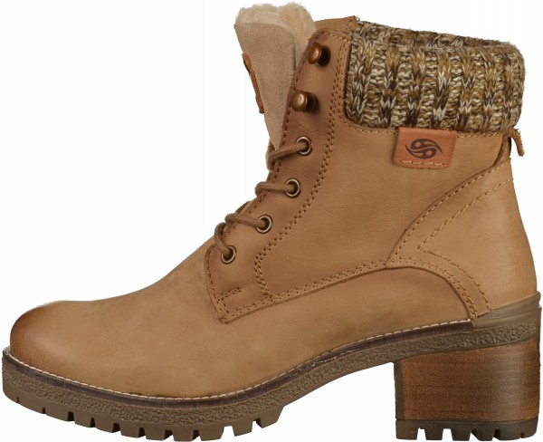 Dockers Stiefelette Leder Taupe Warmfutter