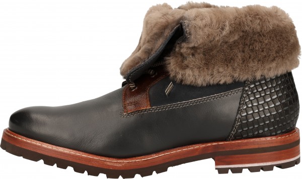 Daniel Hechter Stiefel Leder Grau/Blau Warmfutter