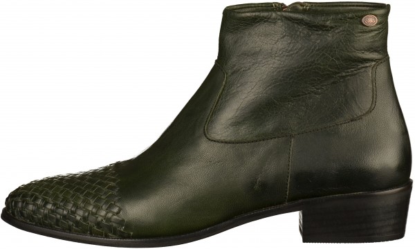 Fred de la Bretoniere Stiefelette Leder Oliv
