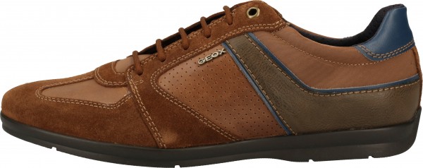 Geox Sneaker Leder/Synthetik Braun