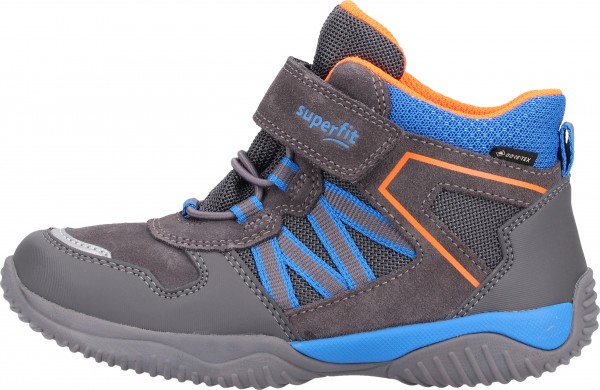 Superfit Stiefel Veloursleder Grau/Orange