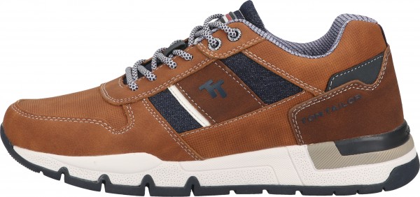 Tom Tailor Sneaker Lederimitat/Textil Cognac