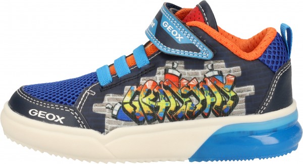 Geox Sneaker Lederimitat/Mesh Navy