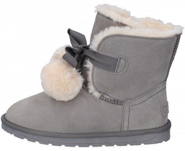Esprit Stiefelette Leder Hellgrau