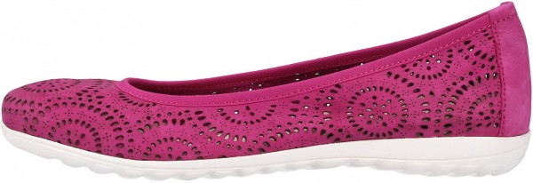 Caprice Ballerinas Leder Fuxia