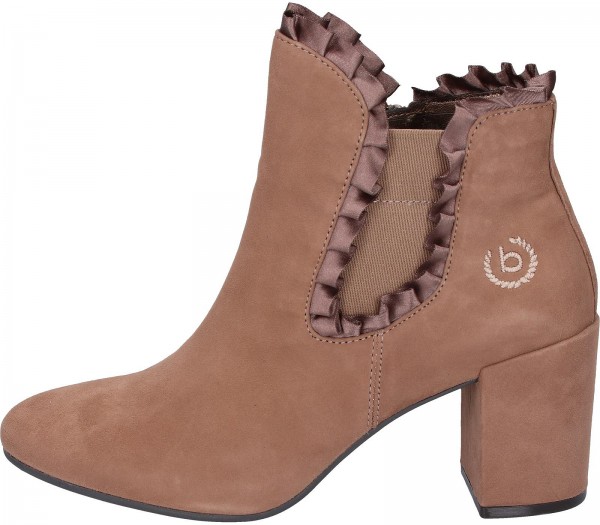 Bugatti Stiefelette Veloursleder Taupe | Stiefeletten Bugatti »Veloursleder« High Heel Stiefelette, Absatzform